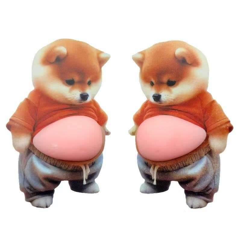 🔥Last Day Sale 49% OFF-6Pcs 3D Dog & Cat Belly Mochi Squishy Stickers, Stress Relief Fidget