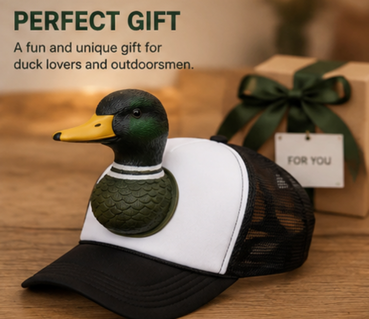 🎁Last Day 50% OFF -🔥Baseball Cap with 3D Duck Ornament and Tail