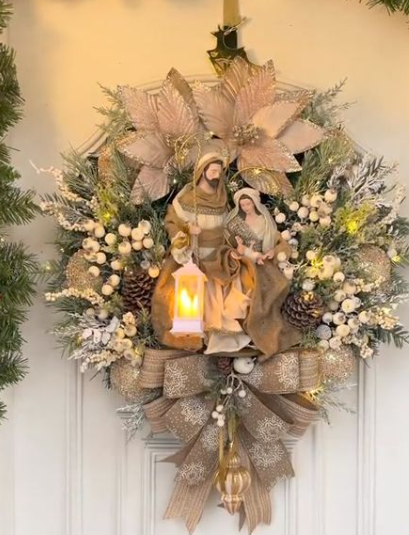 2026 New Large Christmas Wreaths-Holy Family Wreath Decorations ( BUY 2 FREE SHIPPING)