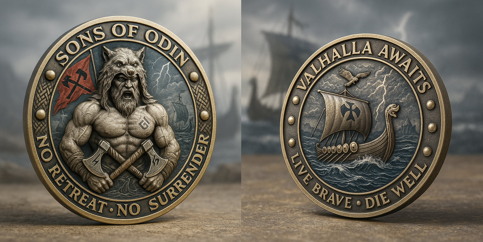 [Copy] 🎉Last Day 49% OFF-SONS OF ODIN – Berserker Spirit Challenge Coin