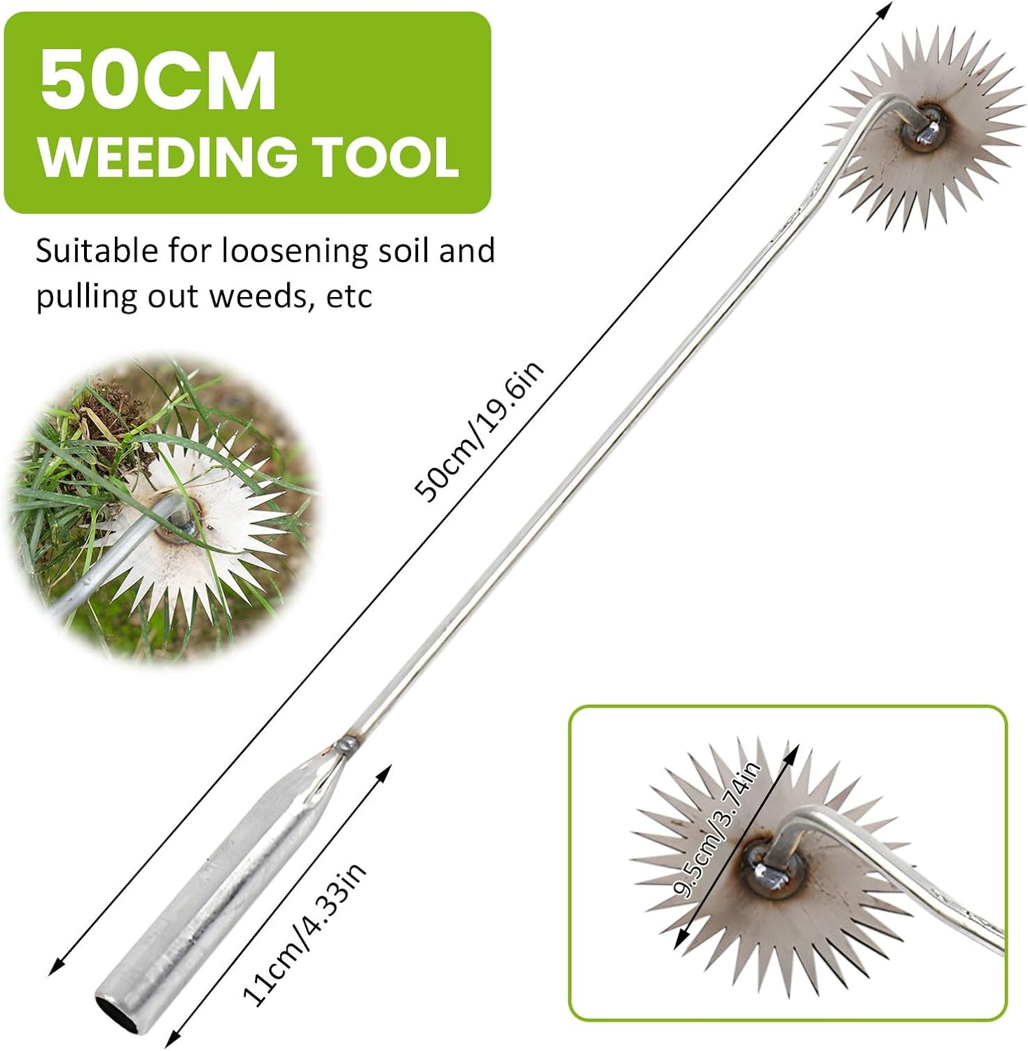 Generic 360° Sunflower Design Garden Hand Weeder Tool 