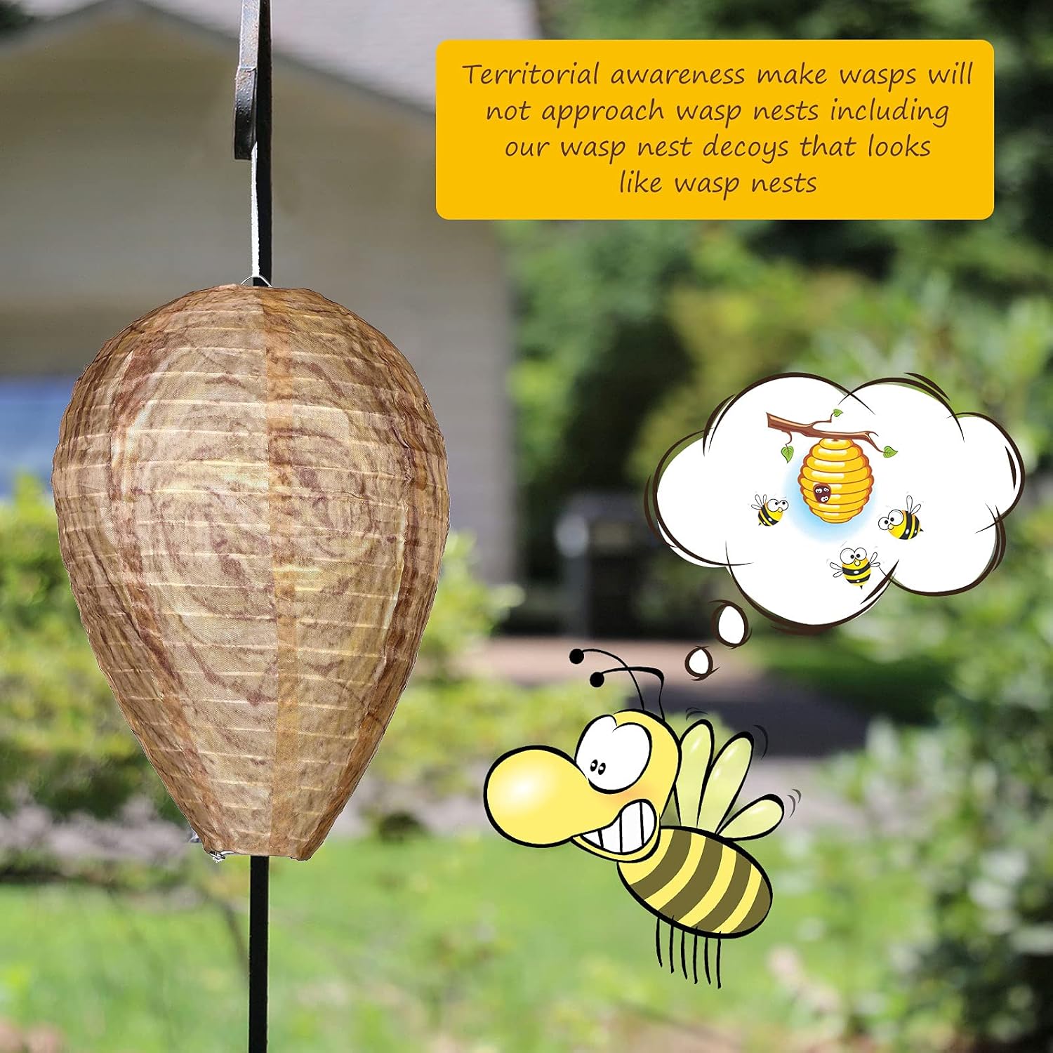 🔥Hot Sale 49% OFF🐝Natural Wasp Deterrent Hive🎁BUY MORE FREE MORE