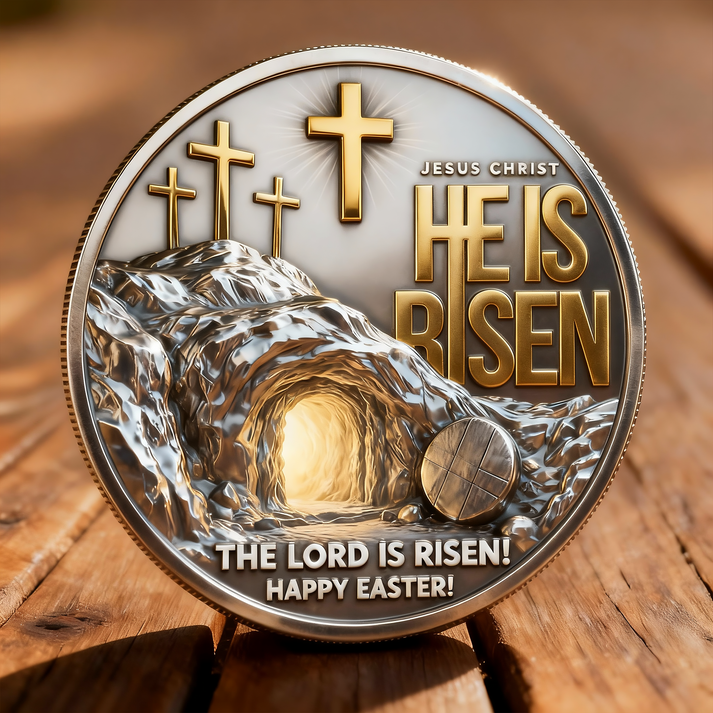 🏆NEW YEAR 60% OFF - ❤️“No Greater Love” Resurrection Commemorative Coin
