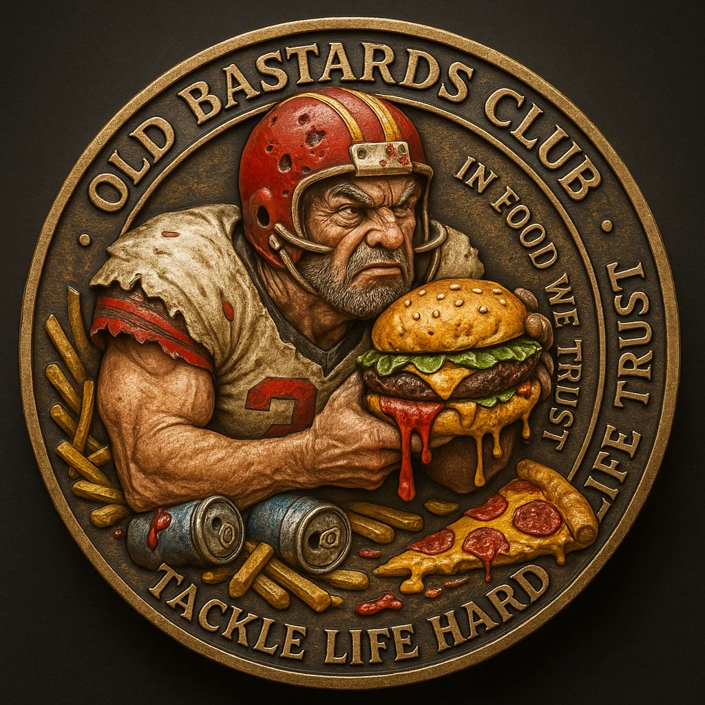 🏈 “Play Hard, Hit Harder” — The Football Legend Coin with Attitude