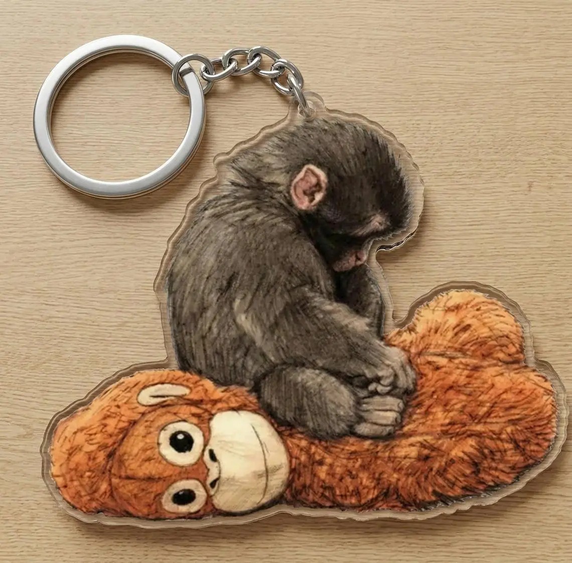 Punch Monkey Keychain