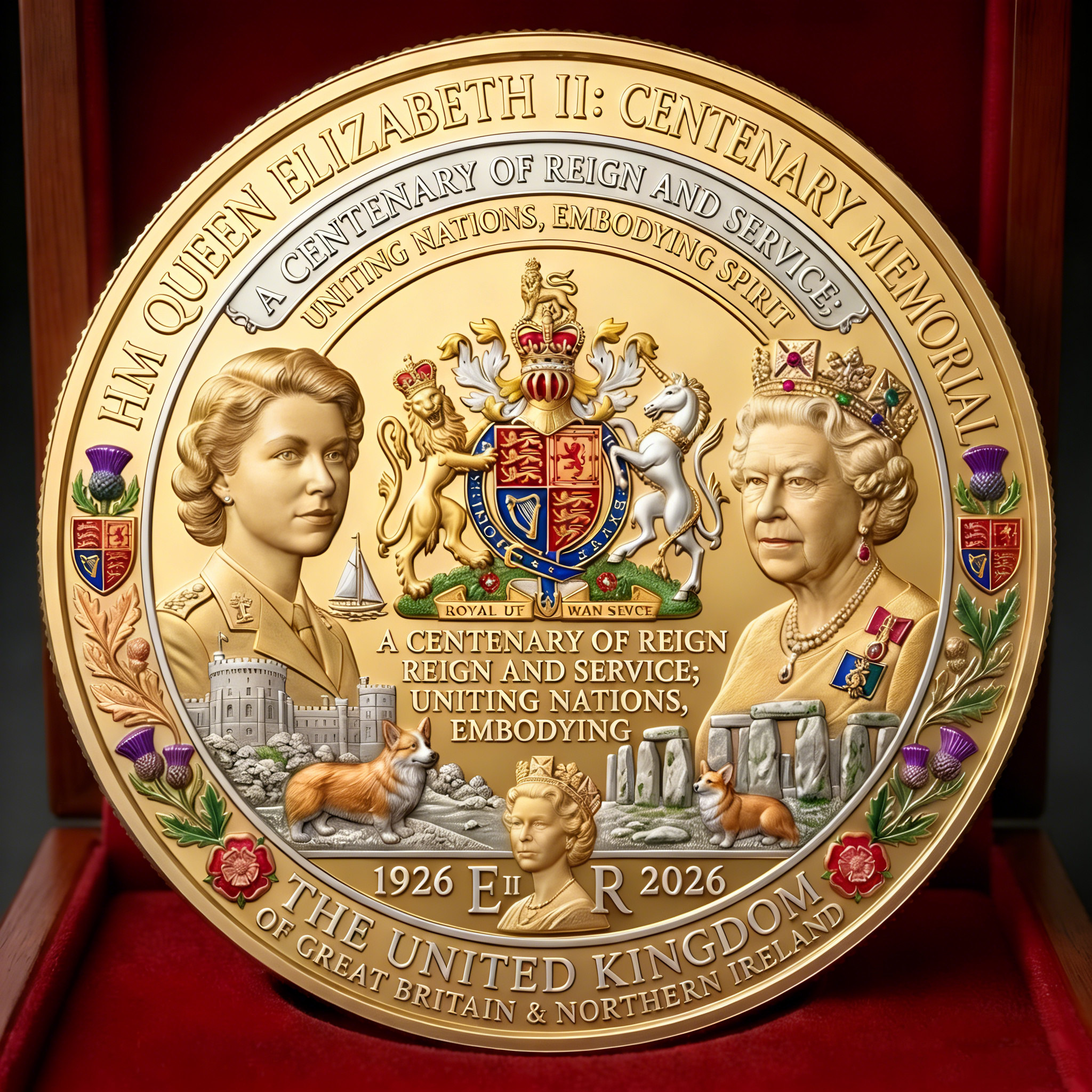 🎉Last Day 49% OFF -Queen Elizabeth II 100th Anniversary Commemorative Coin（1926-2026）