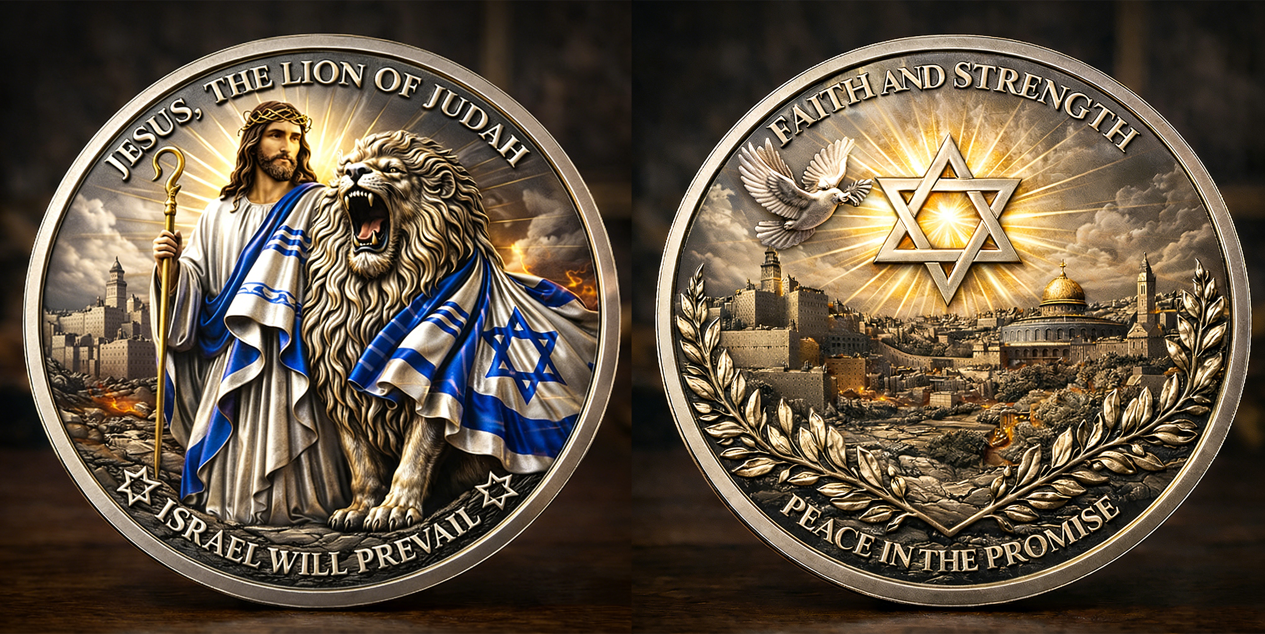 ⚡️Last Day 60% OFF - Shield of Judah Commemorative Coin 🦁🪙✡️