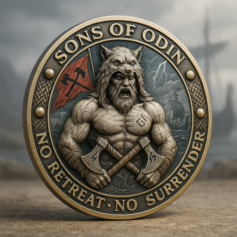 [Copy] 🎉Last Day 49% OFF-SONS OF ODIN – Berserker Spirit Challenge Coin