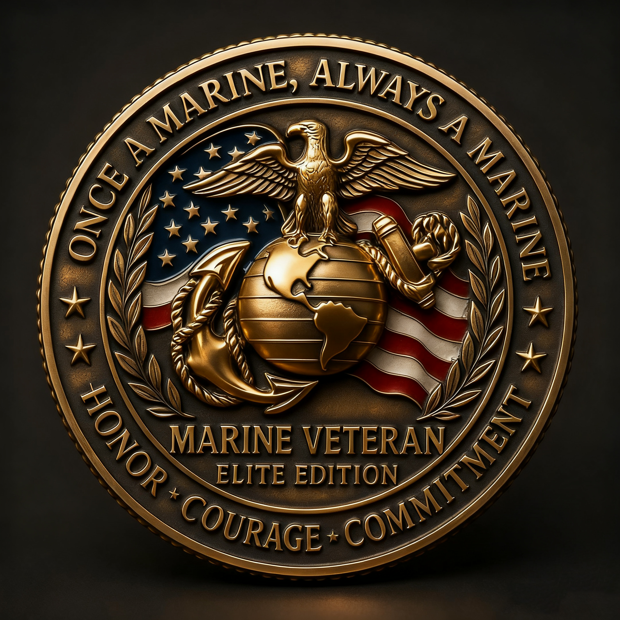 “Grumpy Old Marine Coin – The Ultimate Tribute to Grit, Humor & Brotherhood!”