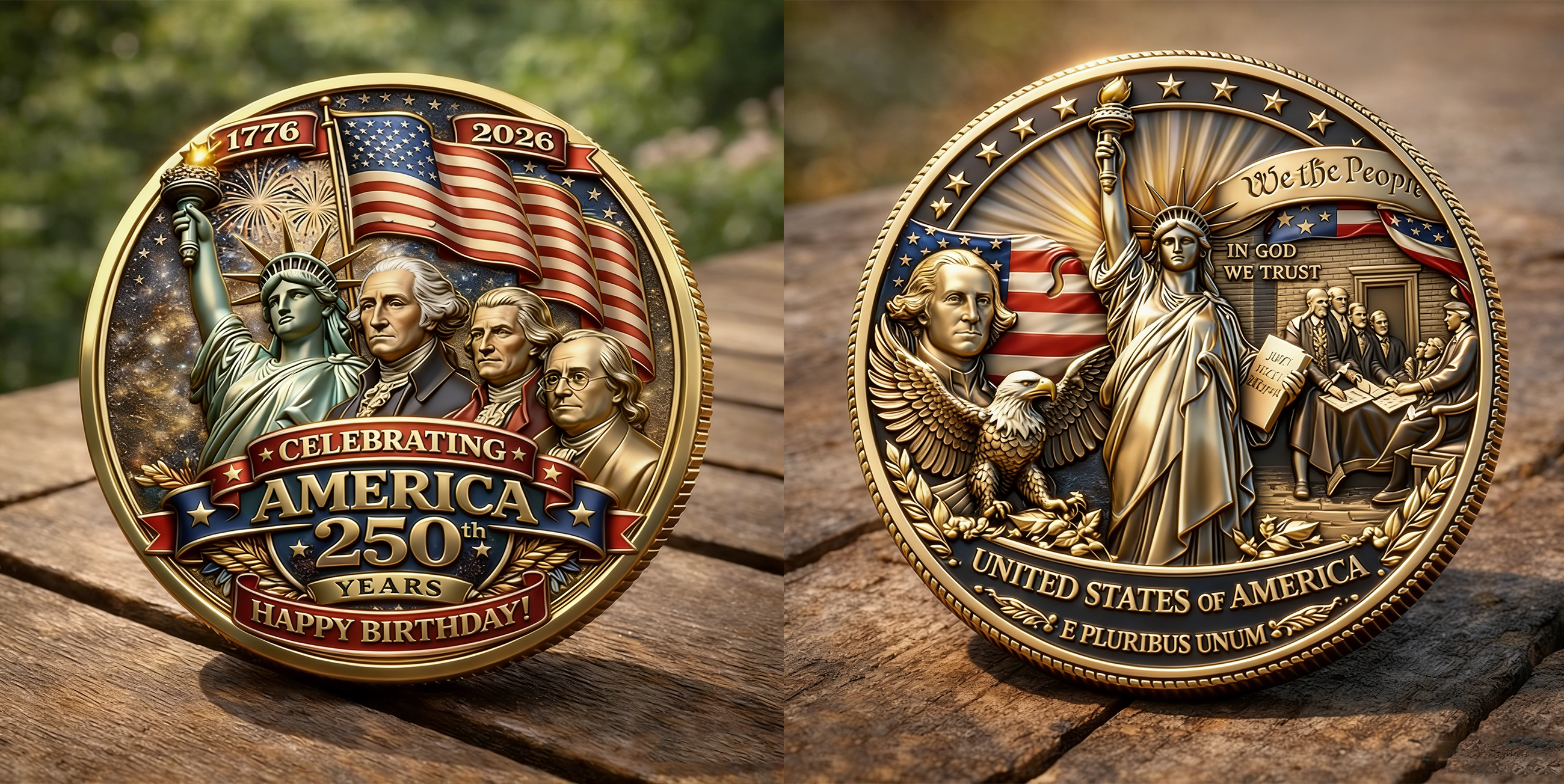 🏆Flash Sale 60% OFF - Celebrating America 250 Years Patriotic Coin