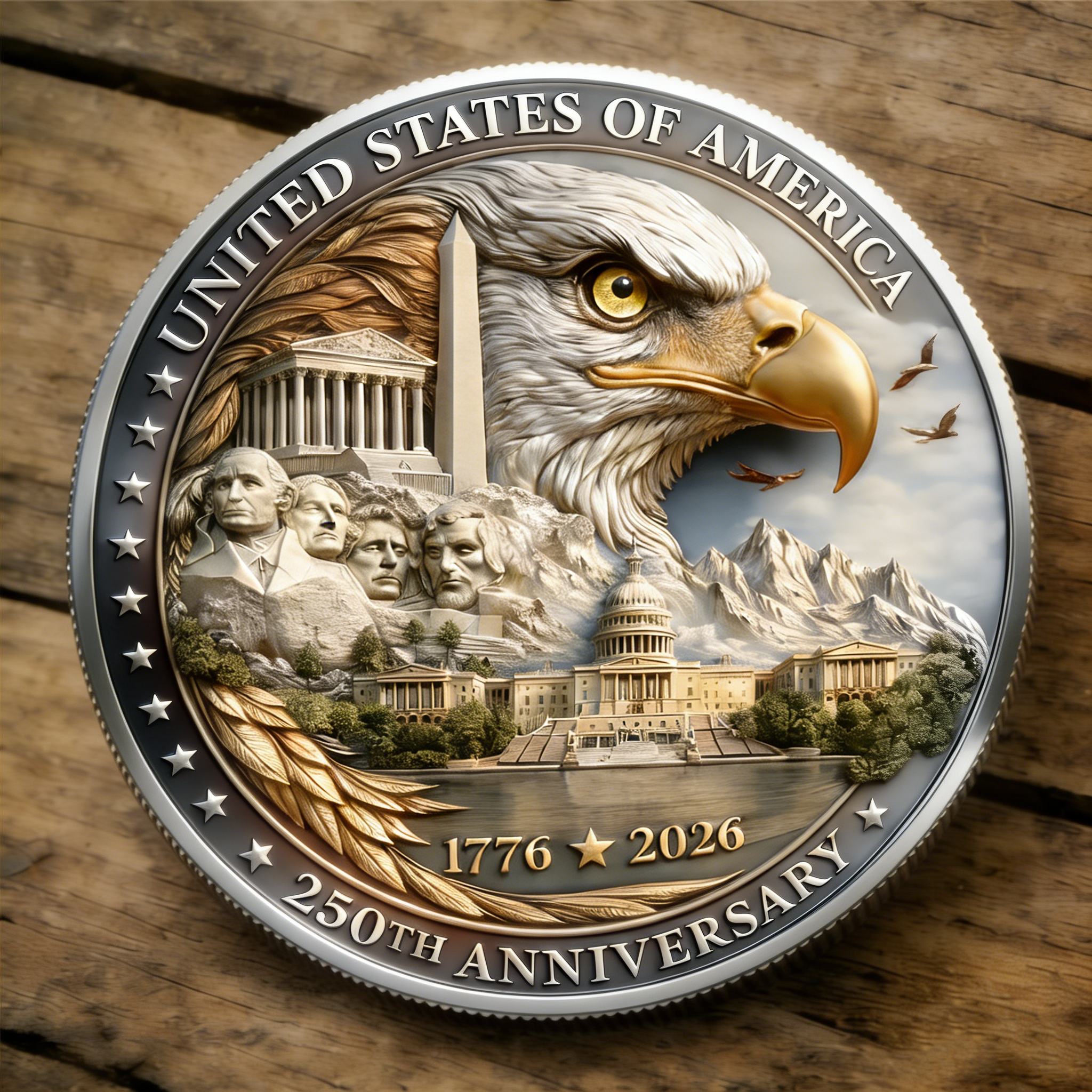 ⚡️Last Day 60% OFF - One Nation Under God Commemorative Coin 🇺🇸🪙✨