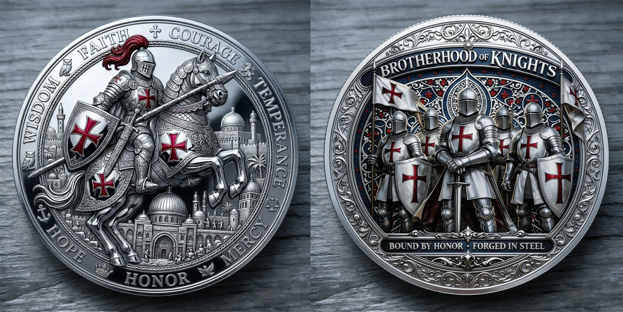 ⚡️Last Day 60% OFF - Brotherhood of Knights Commemorative Coin ⚔️🪙🛡️