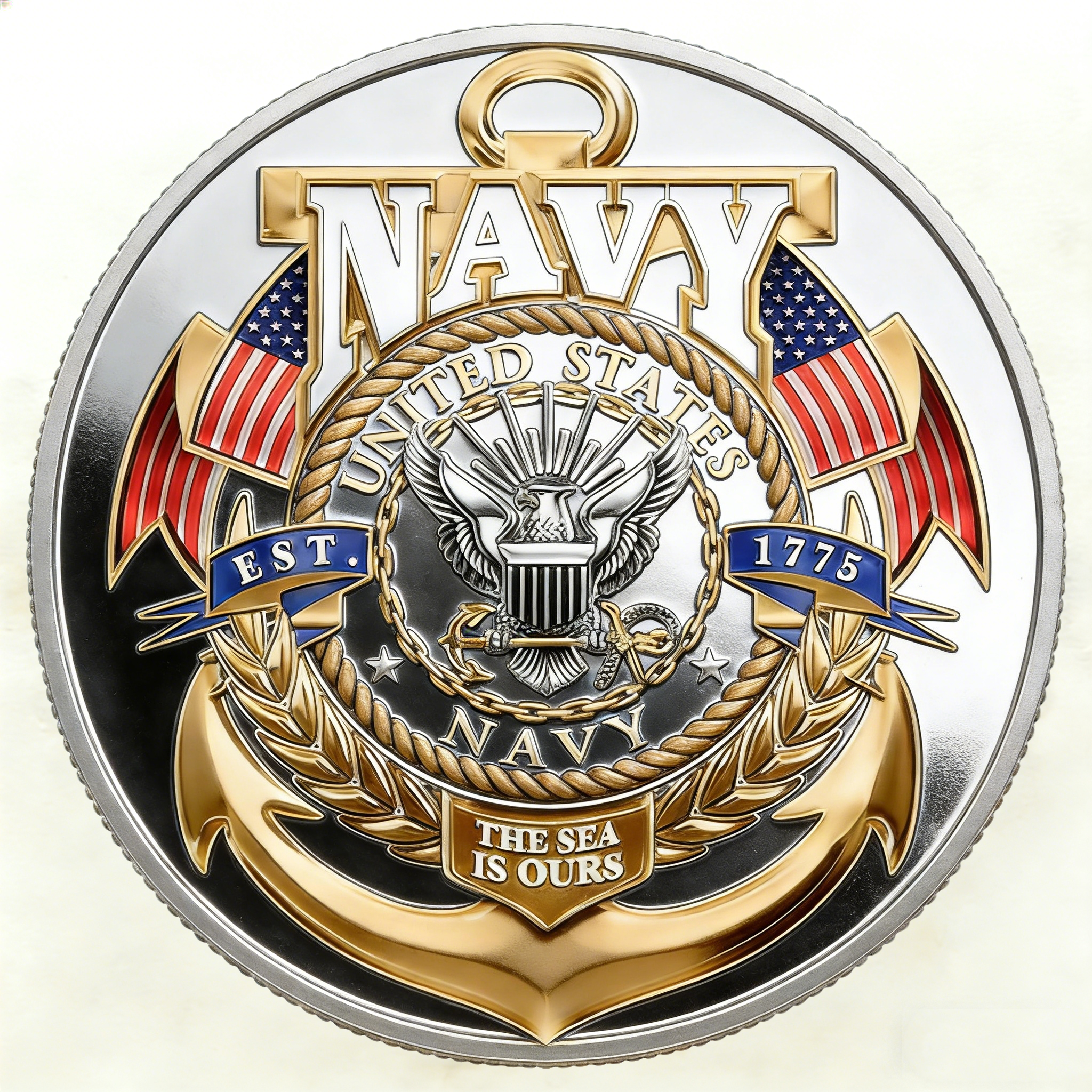 🎉Last Day 49% OFF -  ⚓U.S. Navy “Shellback” & “Golden Shellback”Challenge Coin