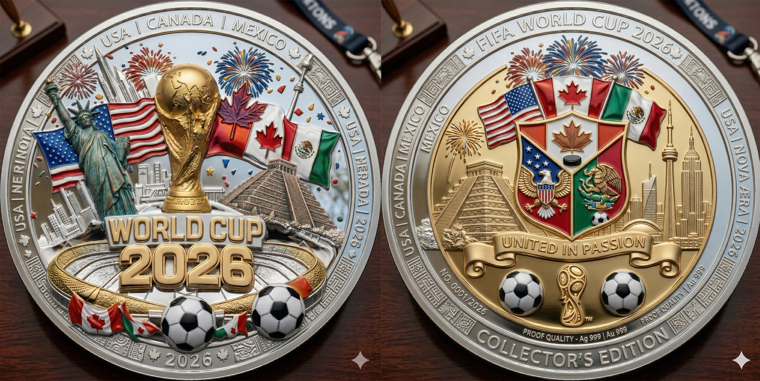 ⚽World Cup 2026 Legacy Challenge Coin🏆 ★LIMITED EDITION • ONLY 2026 PIECES AVAILABLE★