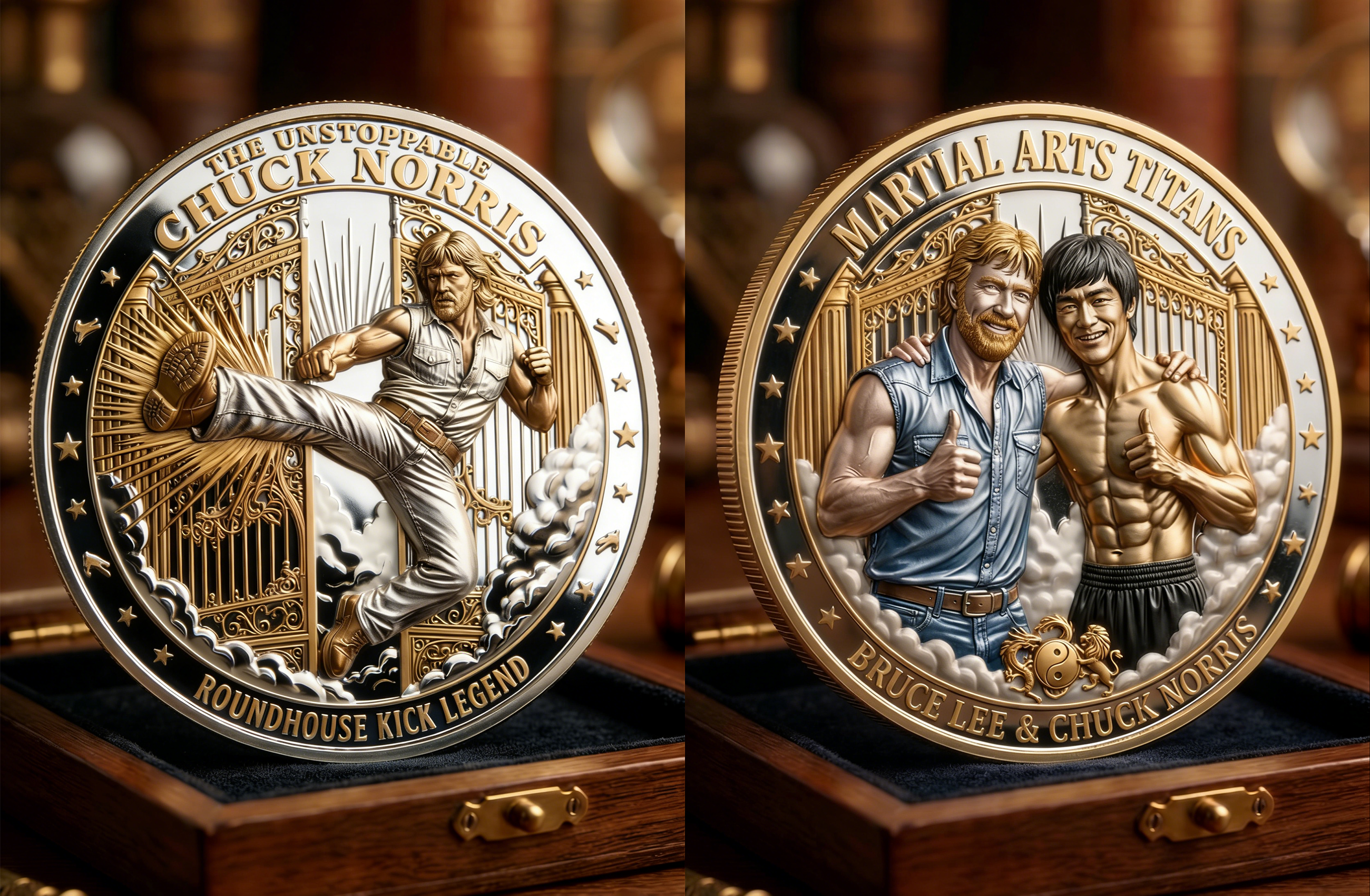 Legends Never Die | Chuck Norris Commemorative Coin