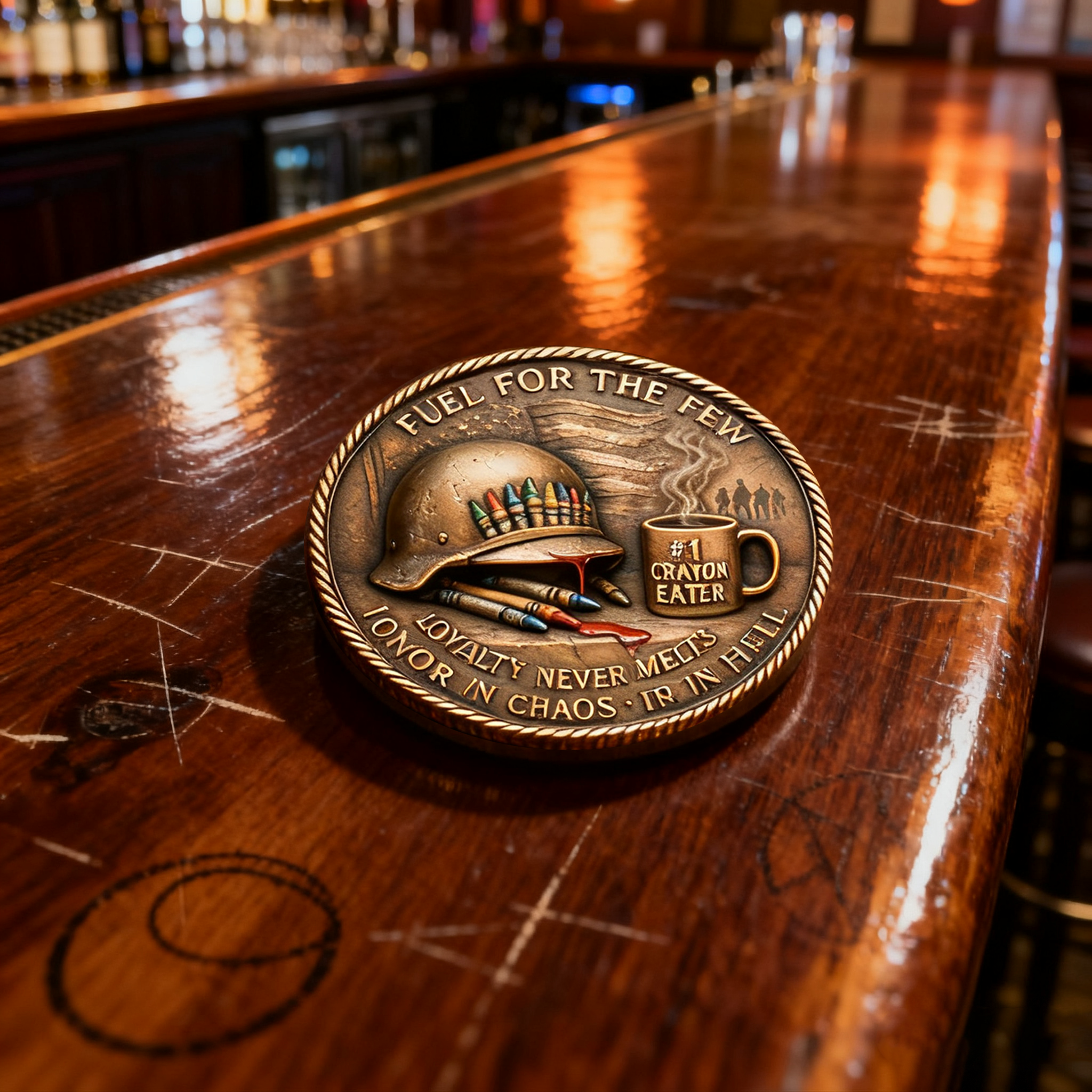 Crayon Eater Marine Coin – Loyalty, Humor & Brotherhood in One Epic Design!”