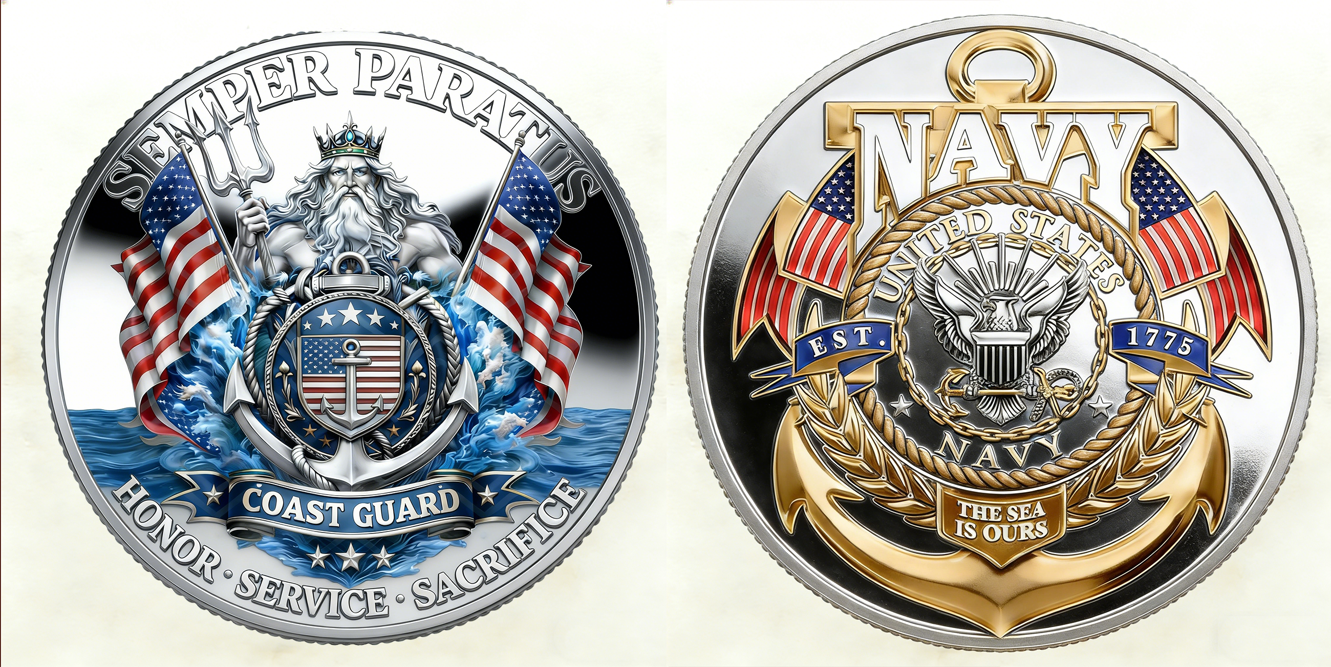 🎉Last Day 49% OFF -  ⚓U.S. Navy “Shellback” & “Golden Shellback”Challenge Coin