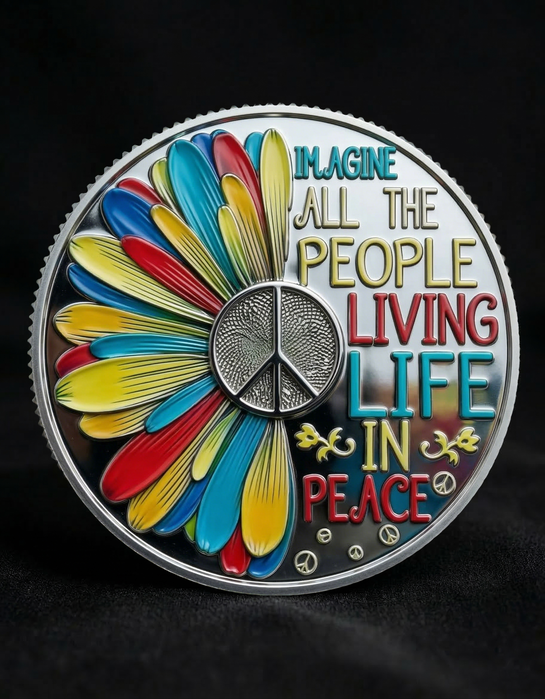 Imagine Peace" Commemorative Coin.