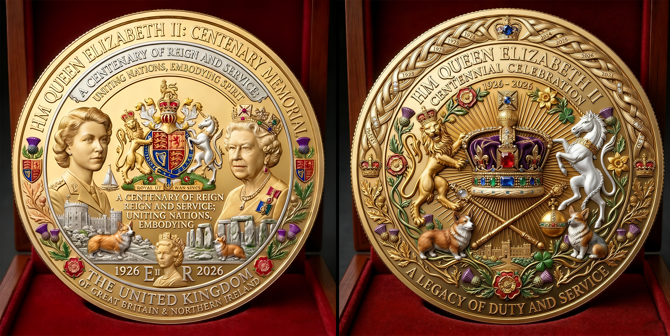 🎉Last Day 49% OFF -Queen Elizabeth II 100th Anniversary Commemorative Coin（1926-2026）