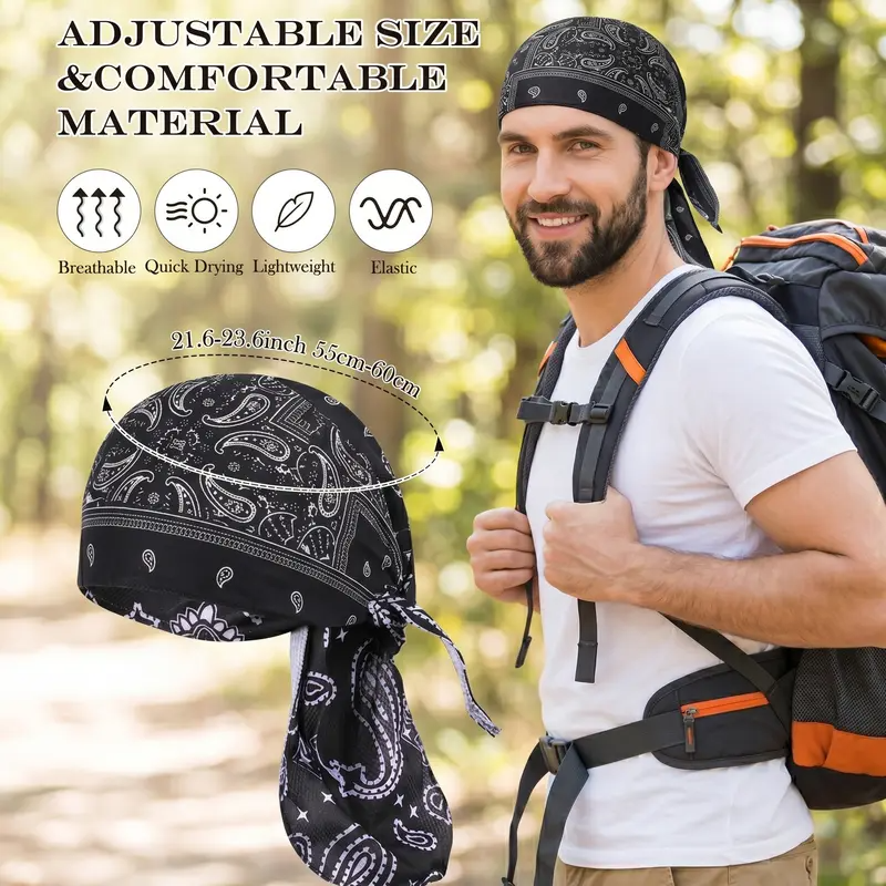 🔥Hot Sale 49% OFF🔥Adjustable Tie-Back Head Wrap for Men & Women ( FREE SHIPPING)