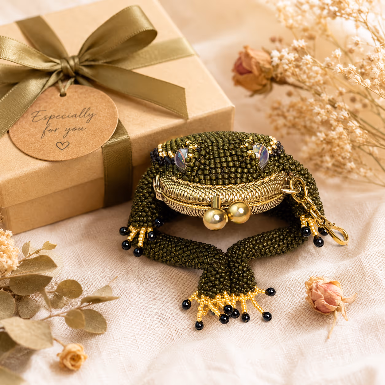 100% Handmade | Charming Frog Coin Purse