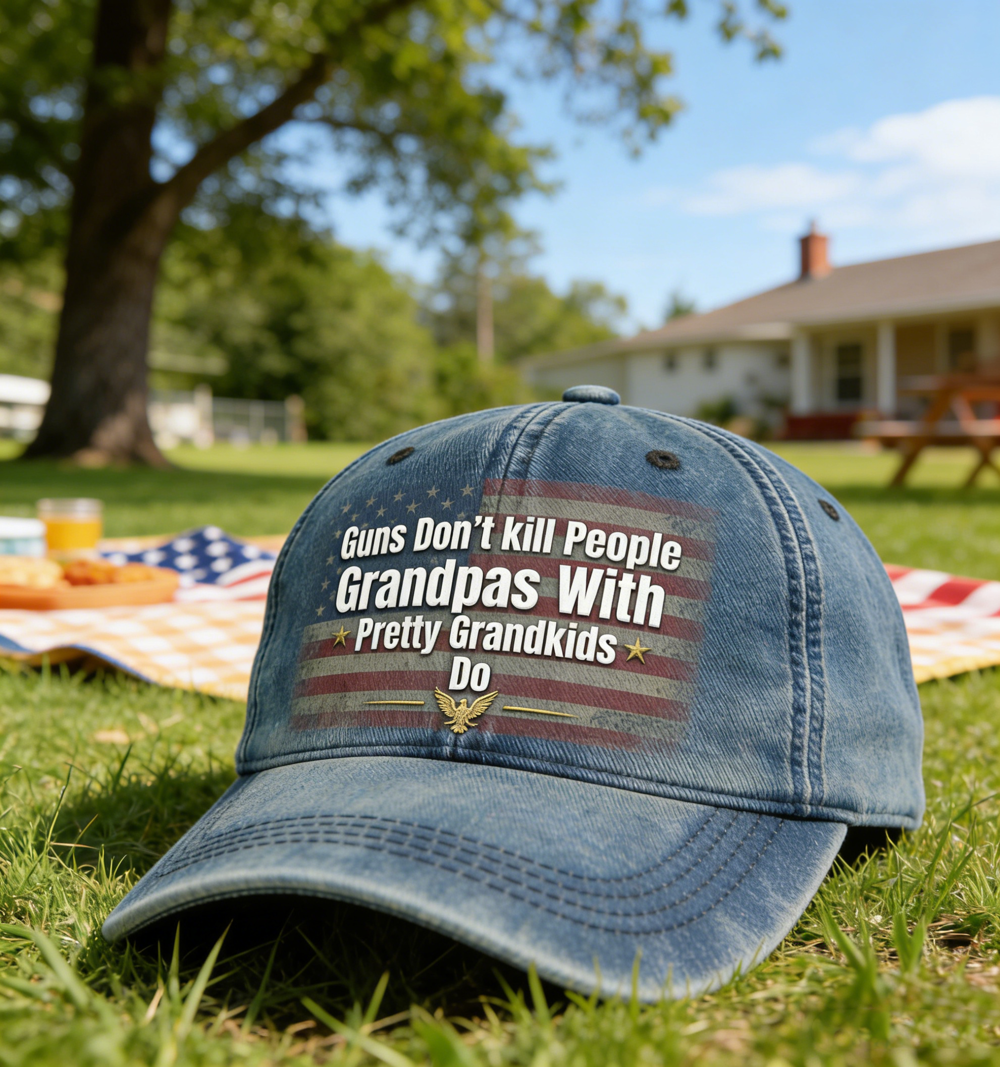 Guns Don’t Kill People – Grandpas With Pretty Grandkids Do Hat | Funny Grandpa Gift