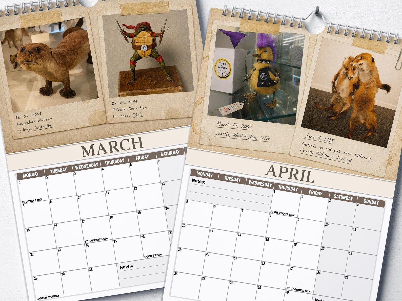 😂Bad Taxidermy Calendar 2027 – Funny & Bizarre Animal Specimens (FREE SHIPPING)\
