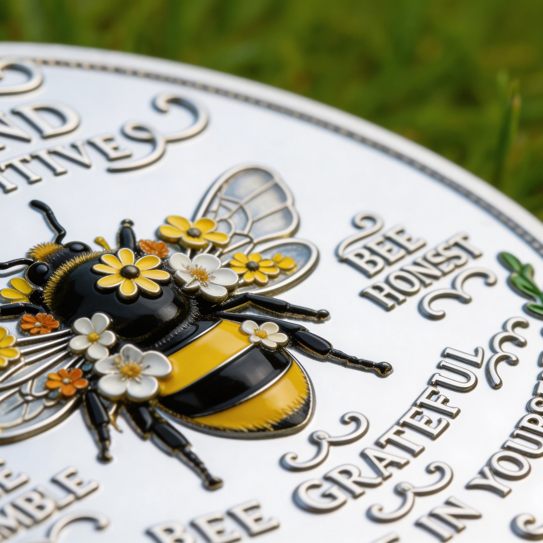 🏆NEW YEAR 60% OFF - Bee Kind Positivity Commemorative Coin 🐝🪙🌼