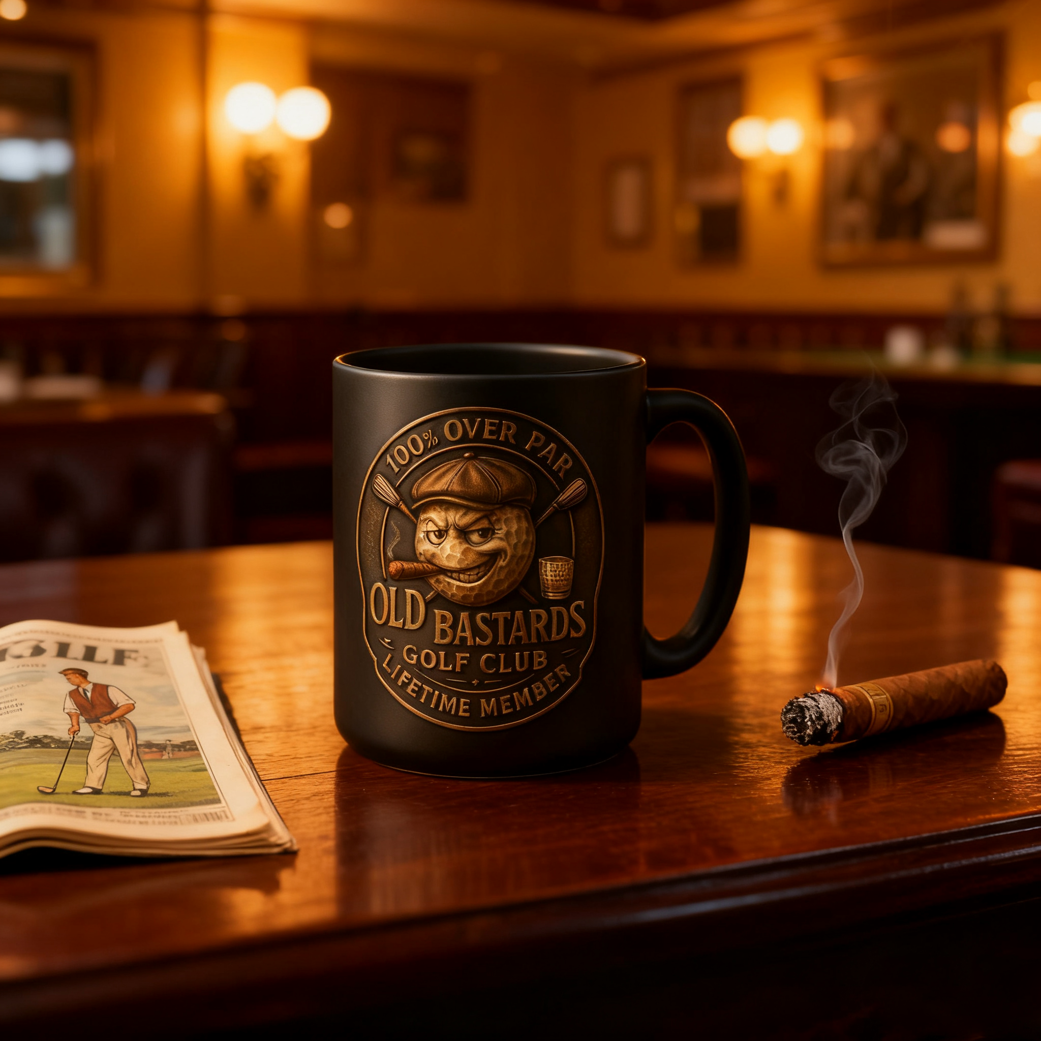 ☕ OLD BASTARDS GOLF CLUB Ceramic Mug — For the Lifetime Members of Over Par Legends （BUY 2 FREE SHIPPING)