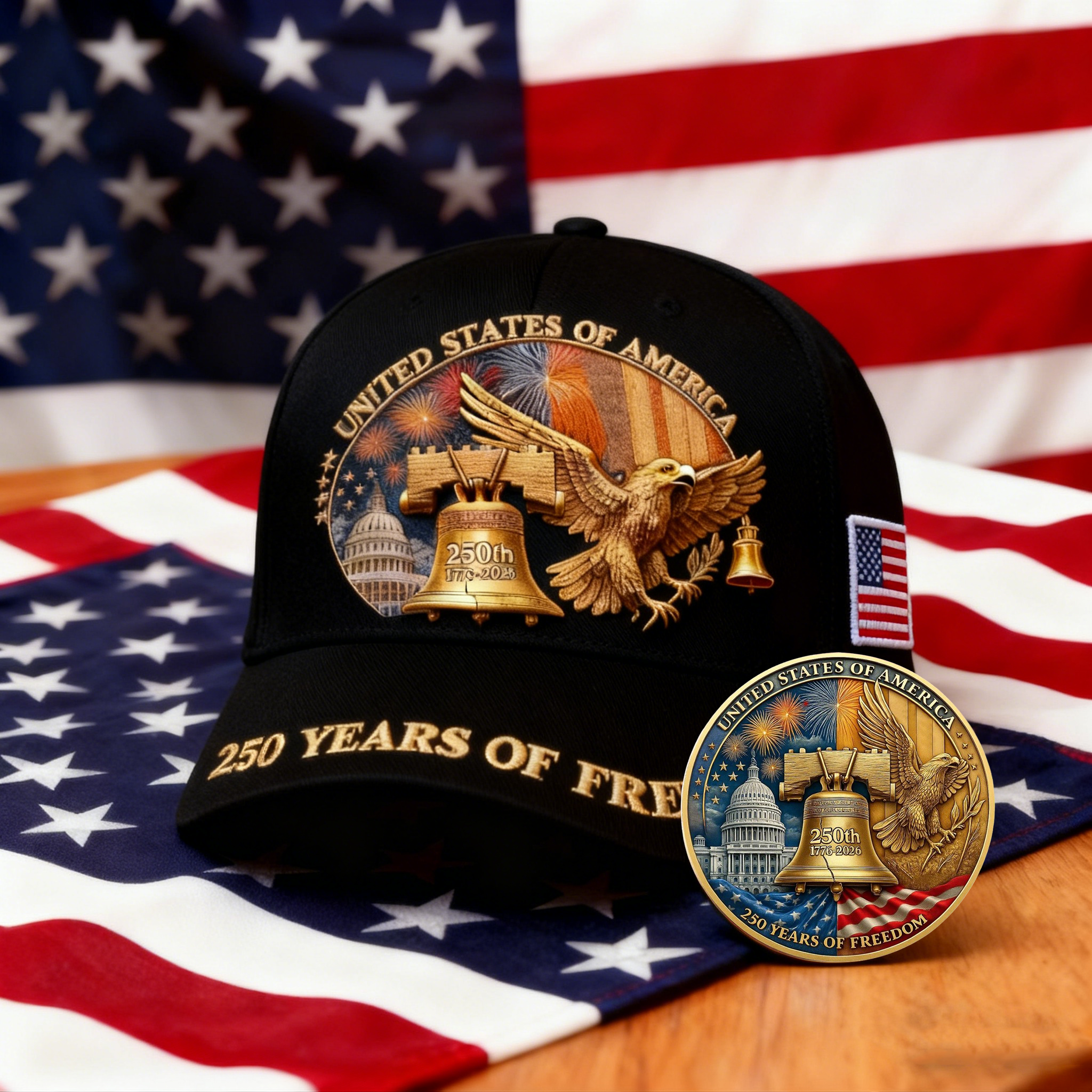 Celebrate 250 Years of Freedom – Limited Edition USA Heritage Hat! US （ BUY 2 FREE SHIPPING)