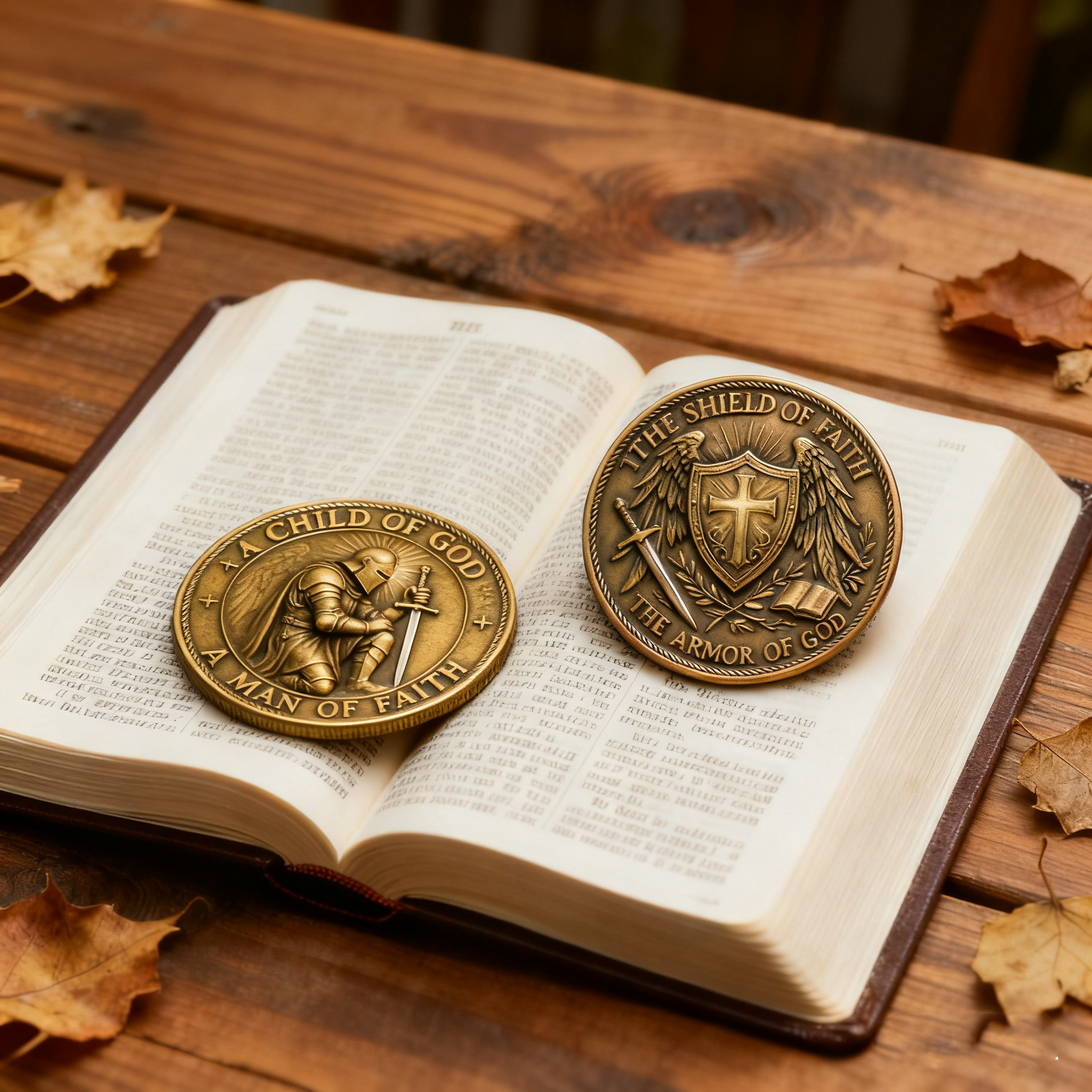 ⚔️ “Faith Over Fear” — The Knight’s Coin That Carries God’s Strength