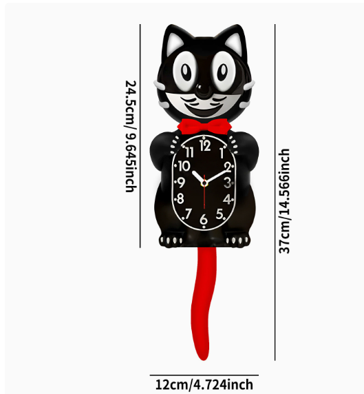 Kitty Cat Wall Clock