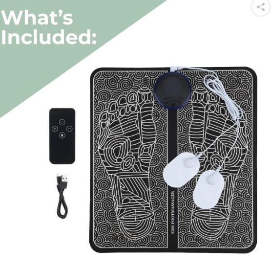 EMS Foot Massage Mat with Acupoints Stimulator