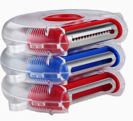 3-in-1 Magic Trio Peeler Set, Multifunctional Vegetable Slicer, Julienne Cutter & Zester, Kitchen Tool for Potato, Fruit & Veggie Prep