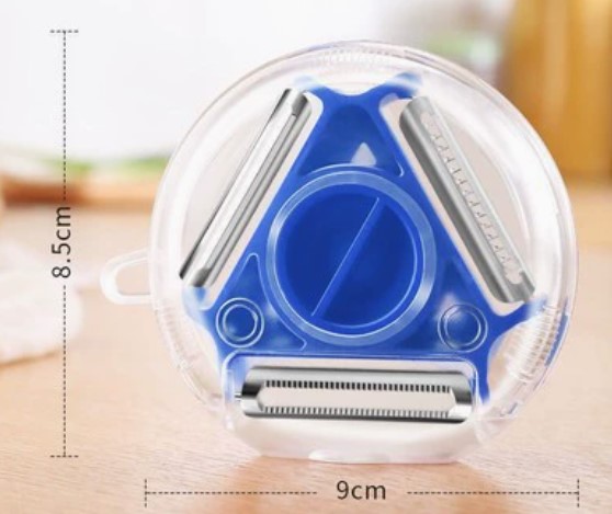 3-in-1 Magic Trio Peeler Set, Multifunctional Vegetable Slicer, Julienne Cutter & Zester, Kitchen Tool for Potato, Fruit & Veggie Prep