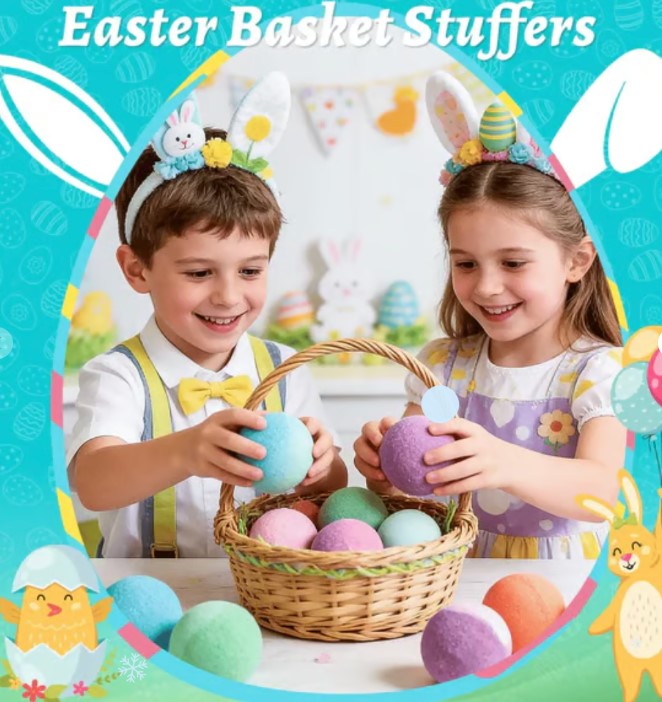 2026 New Upgrade - 🛁 Natural Bath Bombs for Kids with Mega Bubbles & Surprise Inside 🥚✨ $69.99 $34.95 discount Save 50%