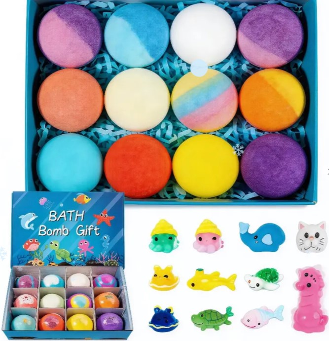 2026 New Upgrade - 🛁 Natural Bath Bombs for Kids with Mega Bubbles & Surprise Inside 🥚✨ $69.99 $34.95 discount Save 50%