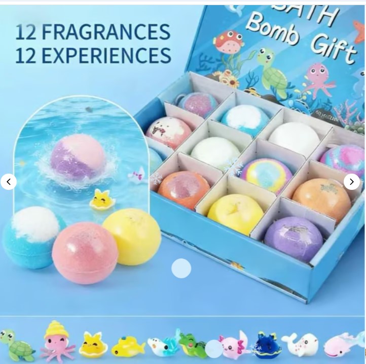 2026 New Upgrade - 🛁 Natural Bath Bombs for Kids with Mega Bubbles & Surprise Inside 🥚✨ $69.99 $34.95 discount Save 50%