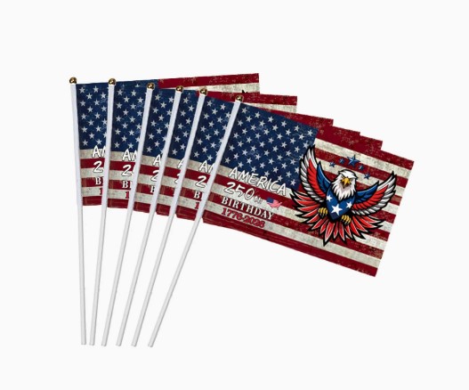 America 250th Anniversary Handheld Flags 1776-2026