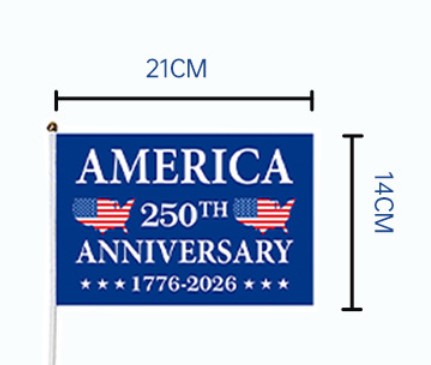 America 250th Anniversary Handheld Flags 1776-2026