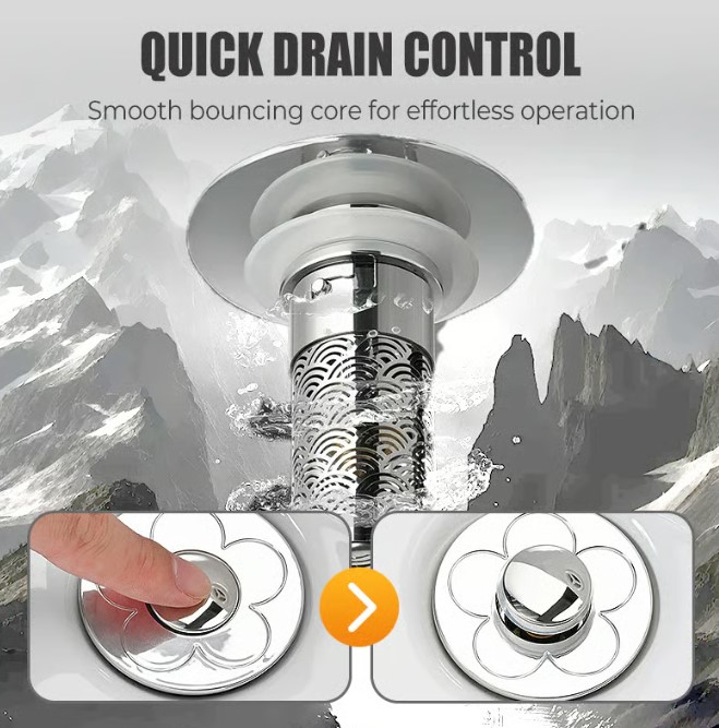 🔥Universal Pop Up Sink Drain Stopper