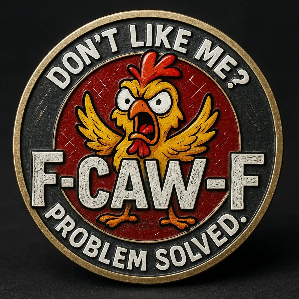 🐔 “No Clucks Given” Commemorative Coin – Fearless, Funny & Free! 😎