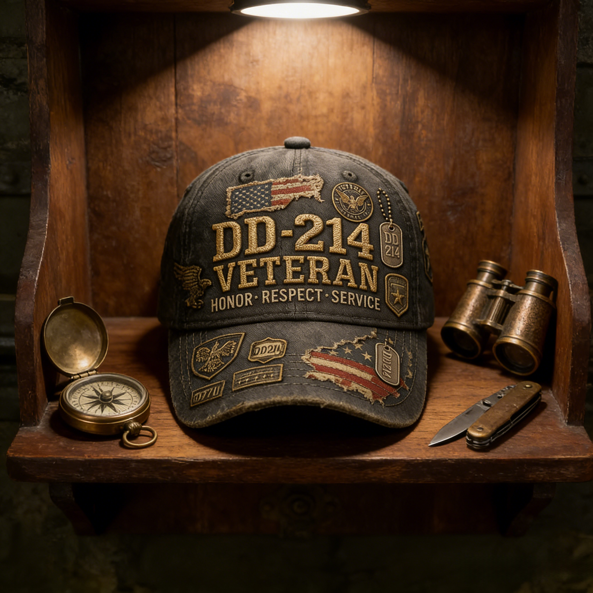 🎉New Year Flash Sale 60% OFF✨Veteran Printed Casual Hat🎁Buy 2 Free Shipping