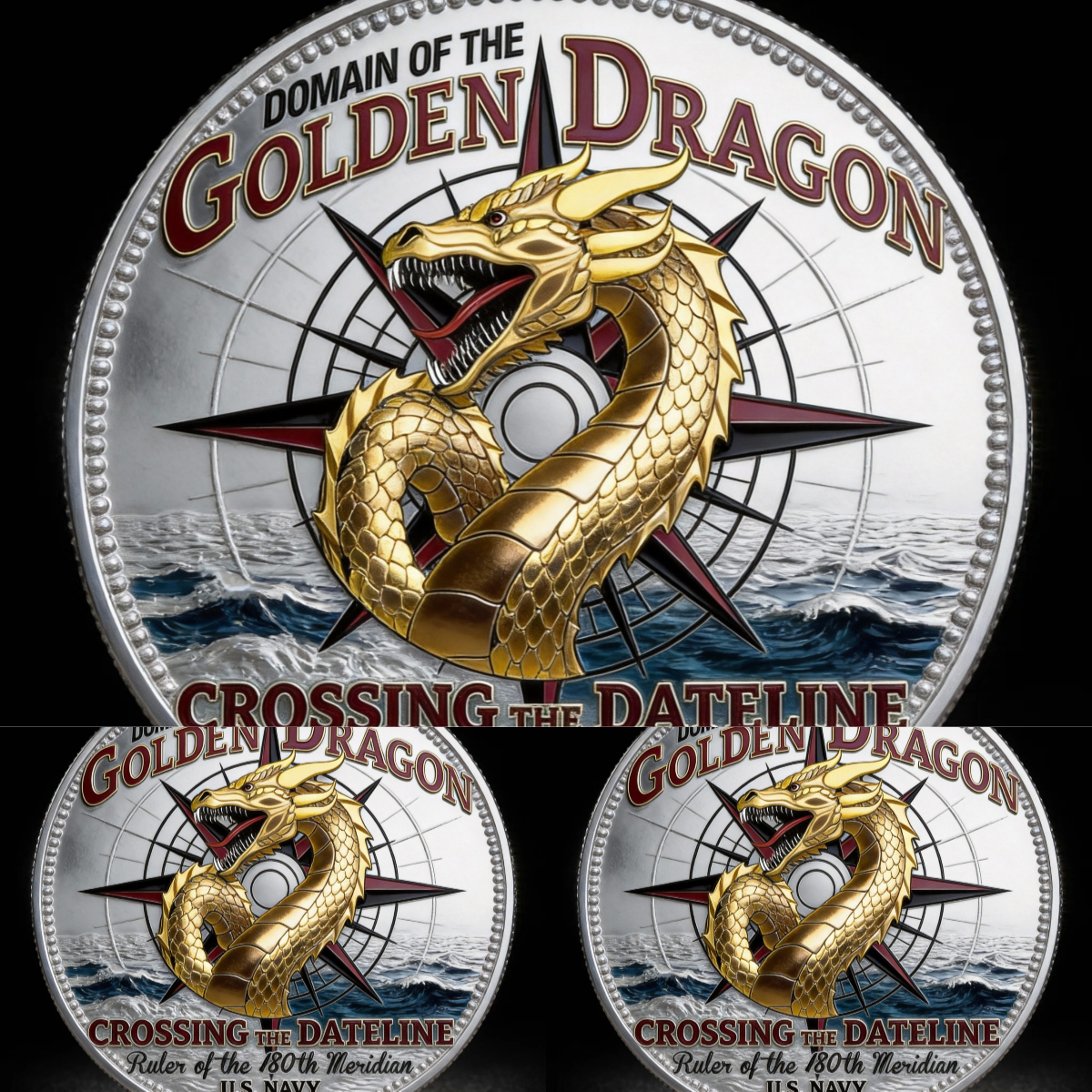 🏆Flash Sale 60% OFF - ⚓U.S. Navy “Shellback” & “Golden Shellback”Challenge Coin