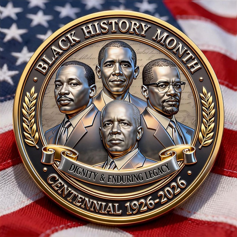 🏆Flash Sale 60% OFF - Black History Month – 100 Years Commemorative Coin (1926–2026)