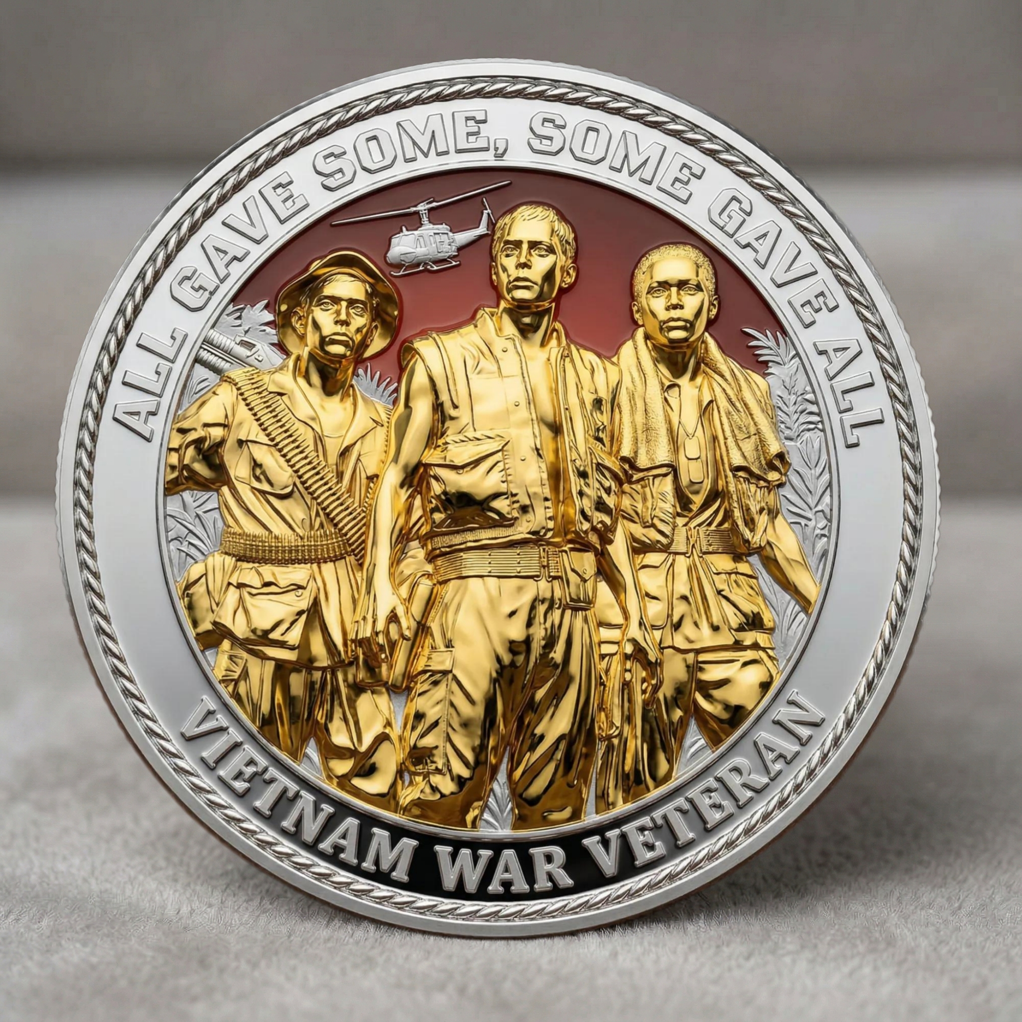 🏆Veteran Vietnam Memory - 🇺🇸 Vietnam War Veteran Commemorative Challenge Coin