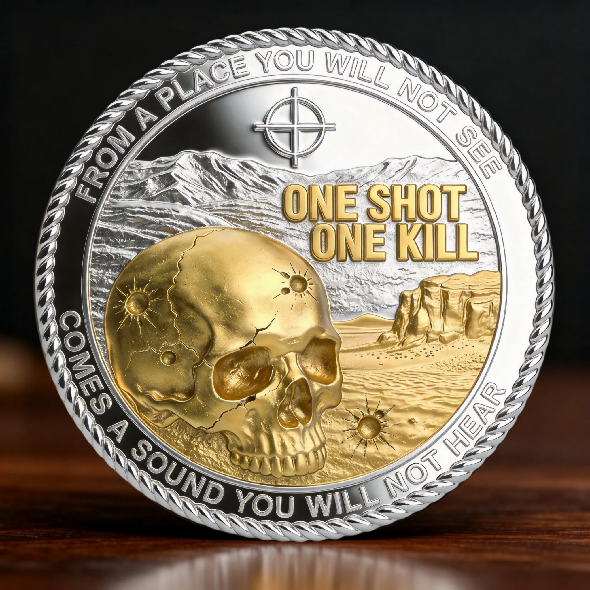🏆One Shot One Kill - Sniper Challenge Coin