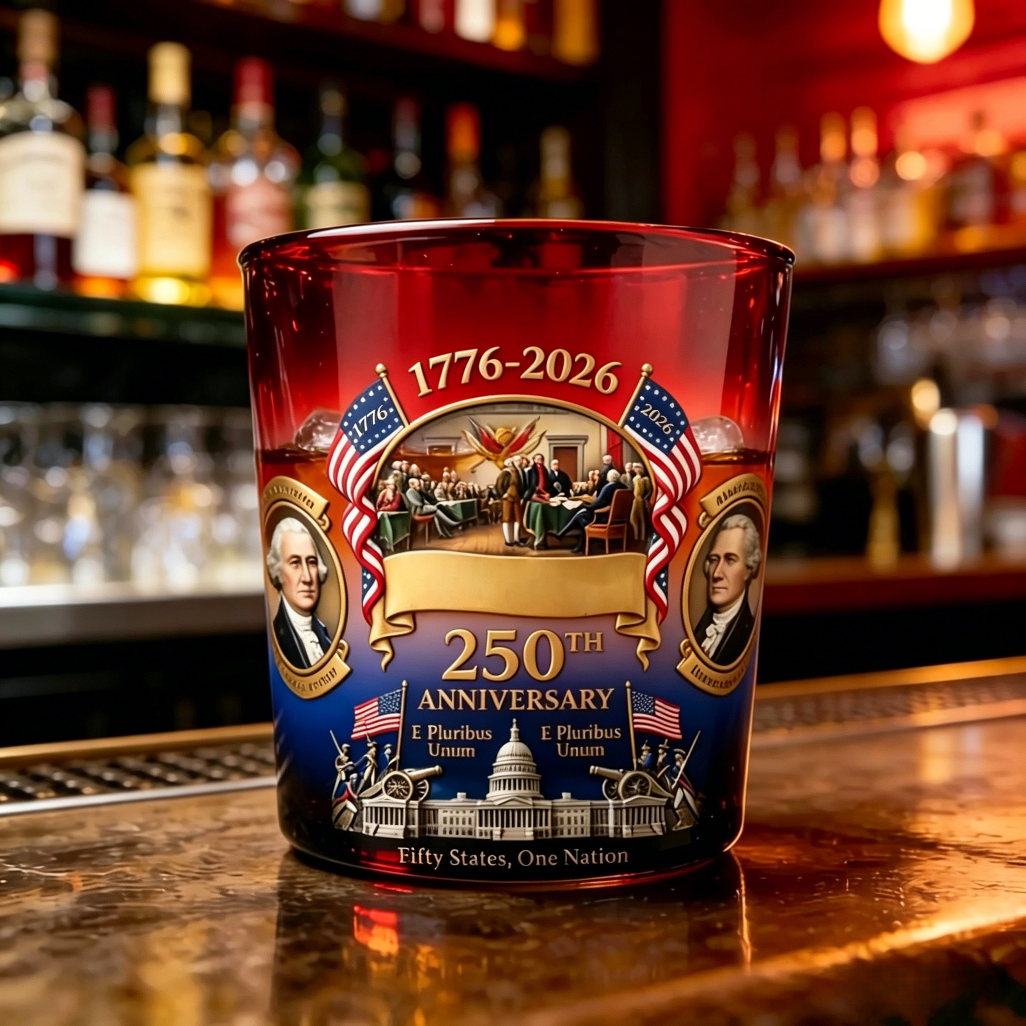 🎉2026 New Arrival🔥USA 250th Anniversary Commemorative Glass