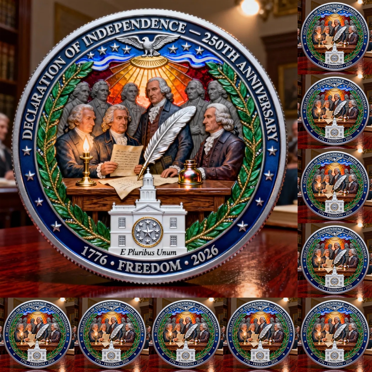 🎉New Year Flash Sale 60% OFF❤️ Declaration of Independence – 250th Anniversary Commemorative Coin