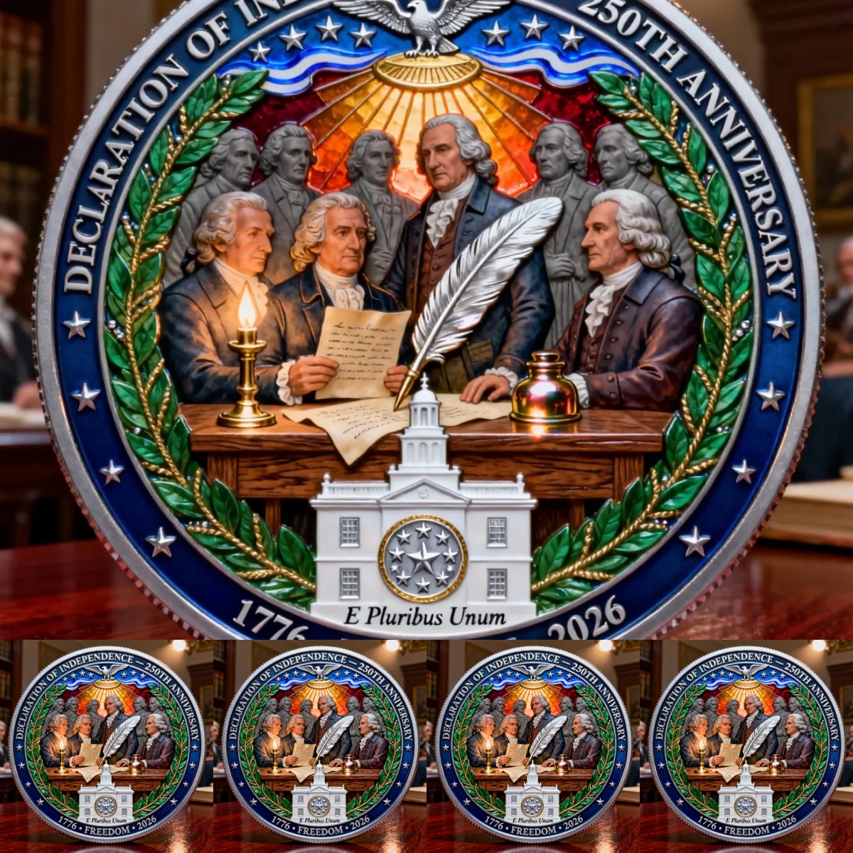 🎉New Year Flash Sale 60% OFF❤️ Declaration of Independence – 250th Anniversary Commemorative Coin